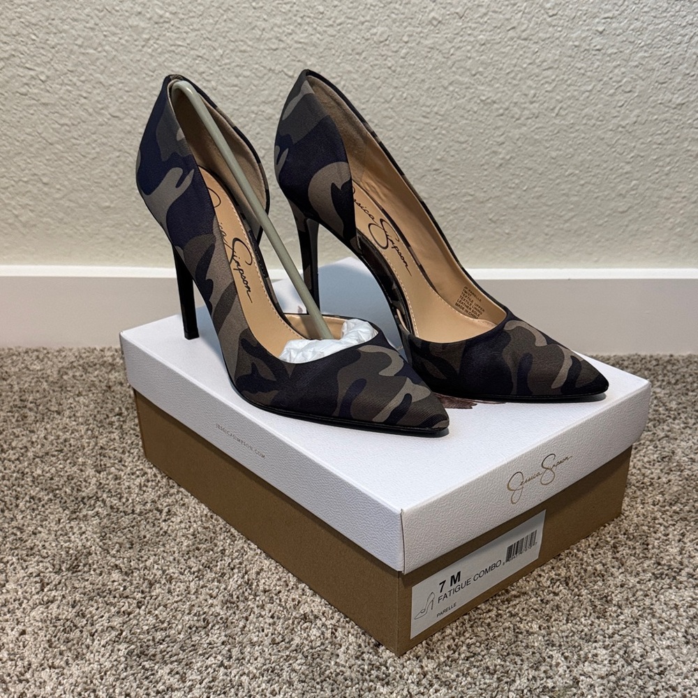 Jessica Simpson Camo Heels